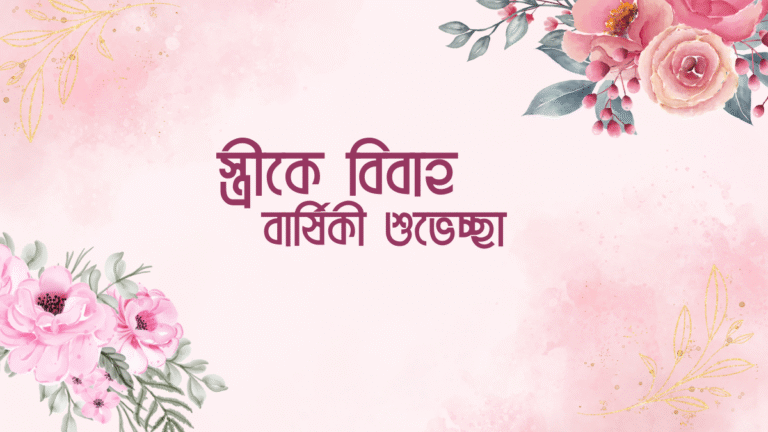 স্ত্রীকে বিবাহ বার্ষিকী শুভেচ্ছা