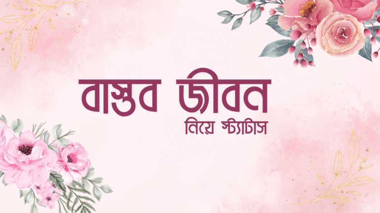 বাস্তব জীবন নিয়ে স্ট্যাটাস