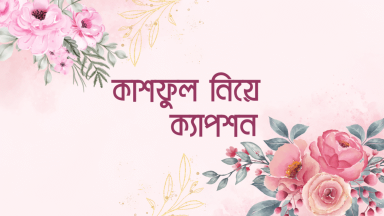 কাশফুল নিয়ে ক্যাপশন